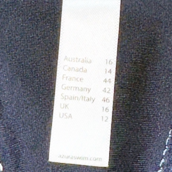 AZURA Australia Ink Botanica Underwire Bikini Swim Top Size 12 - Picture 3 of 14